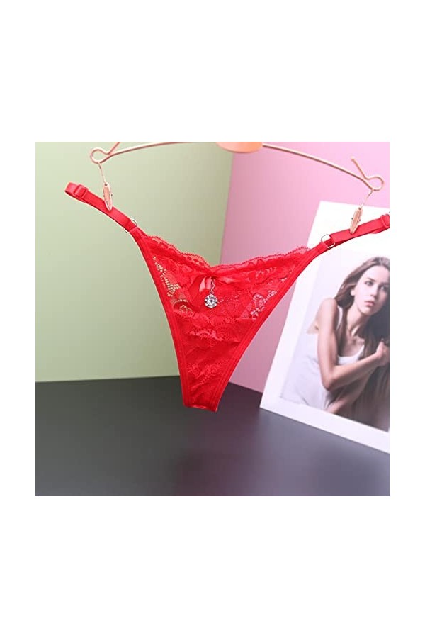 Générique String Femme Sexy Hot Micro String Dentelle Transparente Culotte Invisible Culotte Push-Up Strings Et Tangas Nuiset