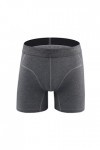 Beokeuioe Sous-vêtements de sport pour homme - Boxer de sport - Long avec empiècement - En bambou - Coupe ajustée, b gris, XX