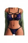 Générique Lingerie Sexy Femme Coquine Hot - Soutien-Gorge Invisible Nuisettes Transparentes Sensuelle String Femme Sexy Hot C
