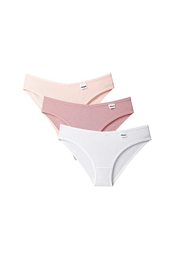Culottes Menstruelles Femme Sexy Slips sans Couture Classique Panties Couvrante Bikini sans Coutures Taille Basse Slip Transp
