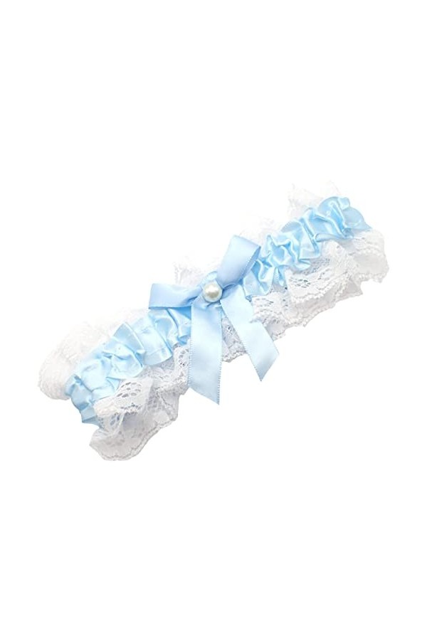 Topkids Accessories Jarretière de mariage bleue - Jarretière de mariage - Accessoires de mariage - Jarretière de mariée - Pou