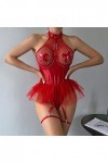Lingerie Sexy Femme Coquine Hot Ouverte See Through Erothique Ensemble Sissy Érotique Harness sous Vêtements Sexy Chemise Pus