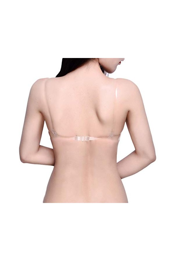 Lingerie Couleur Strap Clear Plastic Bra sous-vêtements Transparents Bra Bra jetable Body String Dentelle