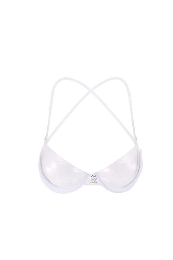 Lingerie Couleur Strap Clear Plastic Bra sous-vêtements Transparents Bra Bra jetable Body String Dentelle