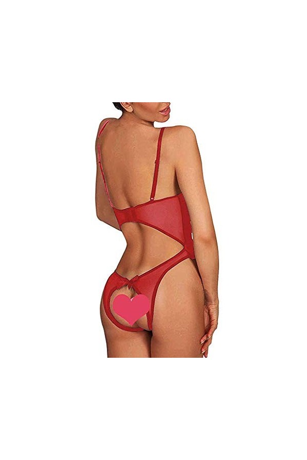 Lingerie Sexy Femme Dentelle Body Sensuelle Coquine Décolleté en V Sexy Teddy Sensuelle Coquin Sexy Hot Chaude Sexy Lingerie 