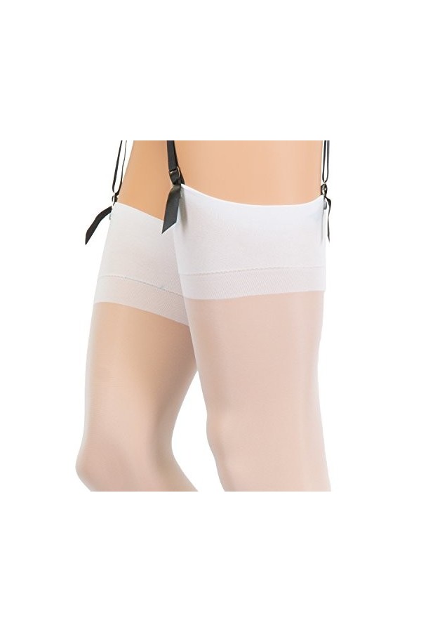 Veneziana Calze 15 Bas, blanc, Large