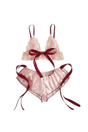 liaddkv Lingerie sexy pour femme, Rose, M