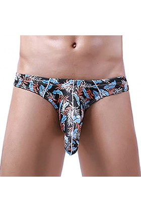 CreoQIJI Sous-vêtements moulants pour homme - Sous-vêtements sexy Ride Up, Noir , XXL