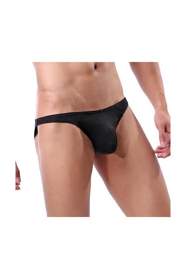 Générique String Homme Sexy Hot Dentelle Slips Boxer Style Hommes sous-vêtements Solides Knickers Doux Respirants Courts Brie