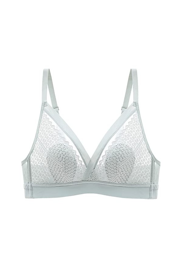 Lingerie Sexy pour Femme Femmes été Ultra Mince Bourgeon Soutien-Gorge sous-vêtements Pas danneau en Acier français Sexy Dos