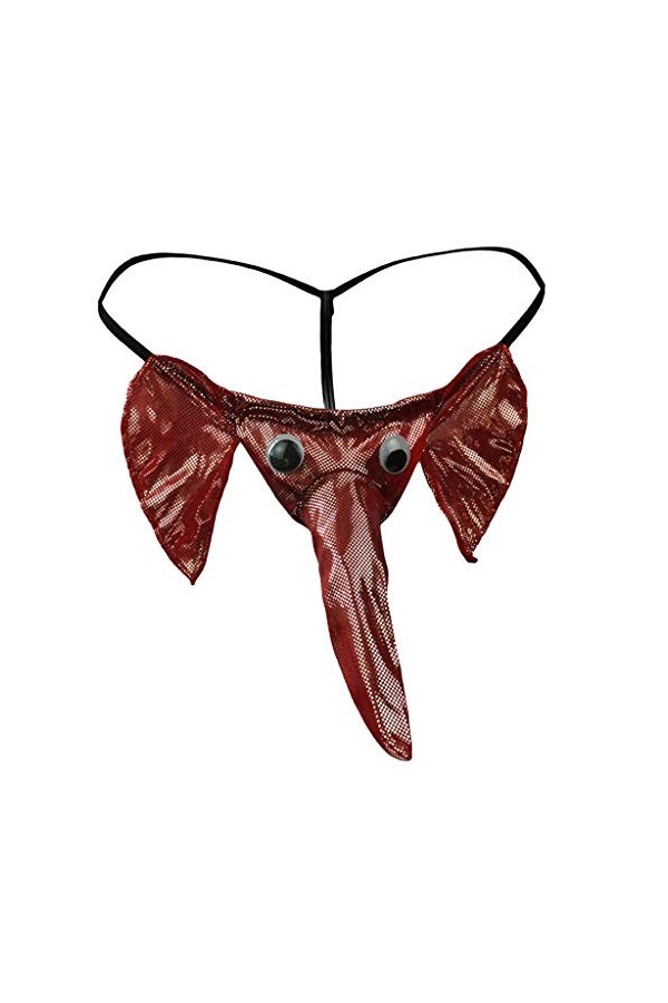 Sexy String Homme Tanga Thong éléphant Renflement Culotte Pochette sous-vêtement Extensible Taille Basse éRotique Culotte Res