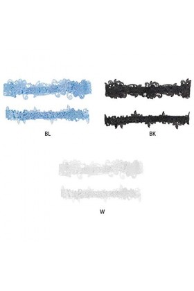 WUURAA Femmes Broderie Cuisse Anneaux Set Mariage Bal Mariage Décoratif Stre Dies Machine