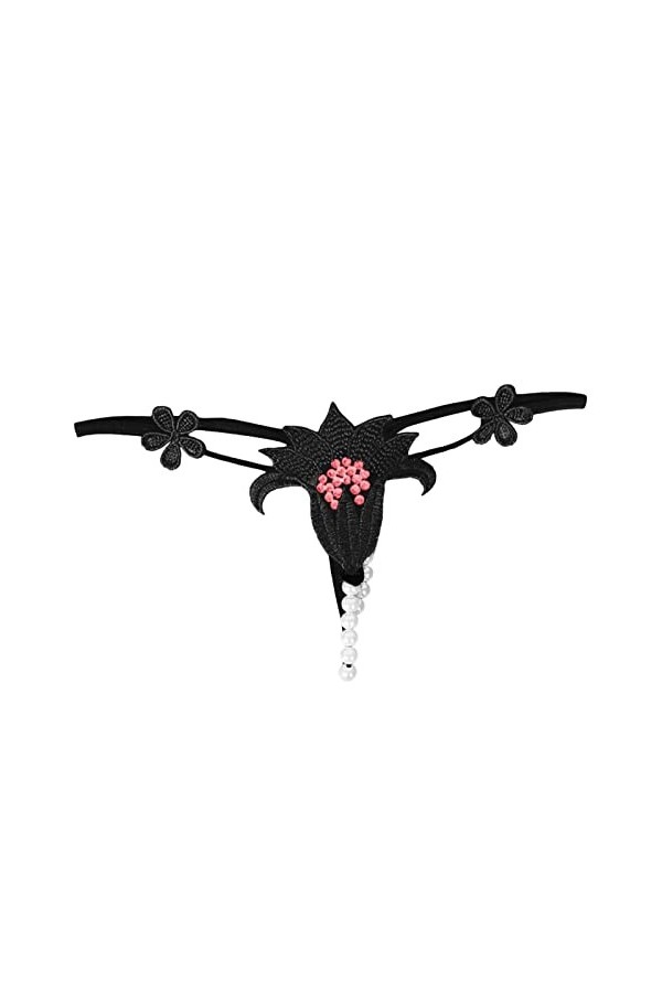 KEIZHUONIQIU G-String et Tangas Femme Sexy Slips Respirant Lace Patchwork Culottes Creux Out Pure Couleurs Lingerie Tentation