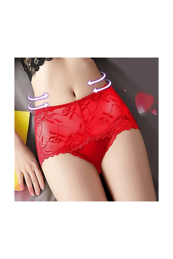 Culotte sans Couture Femme Invisible Culotte Dentelle Sexy Tangas Transparente Culotte Grande Taille Strings Et Tangas sous-V