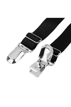 SOIMISS Paire de pinces à cuisses pour bas de cuisse, sangles élastiques, sangles réglables, boucles pour femmes, chaussettes