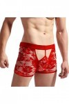 Lingerie Femme Sexy Ensemble Homme Sexy Hot y20.k sous-vêtements pour Hommes Fit Translucide Glace Soie Taille Basse Boucle G