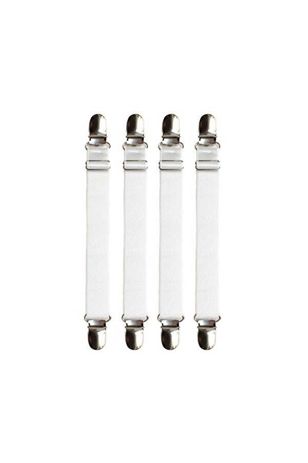 Clip de fixation porte-jarretelles antidérapant réglable ceinture élastique bidirectionnelle chaussette jarretière multifonct