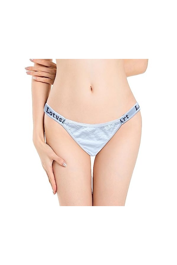 KEIZHUONIQIU String Pantalons et Tangas Feminins Hot Slip Respirant en Dentelle Culottes Creux Out Floral sous-Vetements Tent