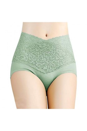 LDadgf Culotte sans couture pour femme en dentelle Sous-vêtements Corset Costume, vert, M