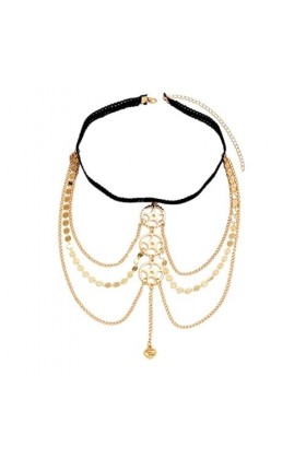 Sexy Hollow Out Gear Cuisse Chaîne de Corps Chaîne de Corps Harnais Punk Jambe Jarretière Ceinture Mode Bord de Mer Club Part