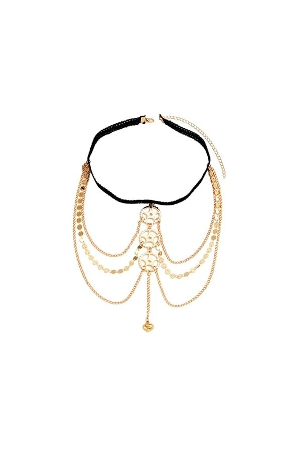 Sexy Hollow Out Gear Cuisse Chaîne de Corps Chaîne de Corps Harnais Punk Jambe Jarretière Ceinture Mode Bord de Mer Club Part