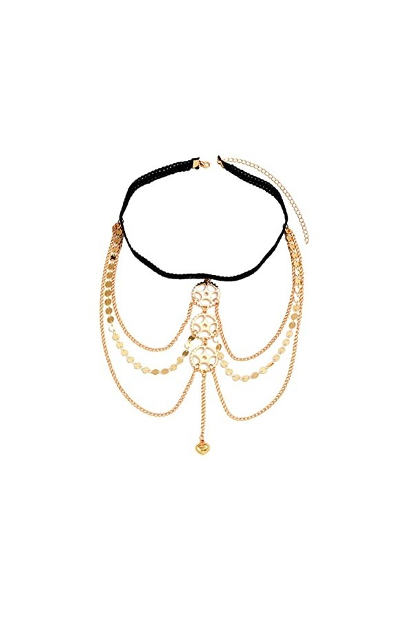 Sexy Hollow Out Gear Cuisse Chaîne de Corps Chaîne de Corps Harnais Punk Jambe Jarretière Ceinture Mode Bord de Mer Club Part