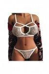 Générique Lingerie Sexy Femme Coquine Hot - Soutien-Gorge Invisible Nuisettes Transparentes Sensuelle String Femme Sexy Hot C
