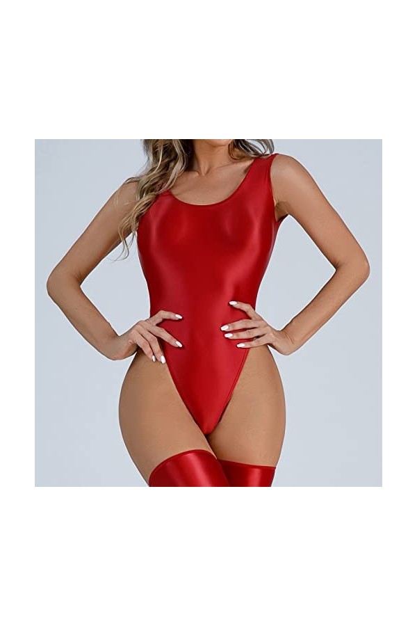 Générique Lingerie Sexy Transparente en T Entrejambe pour Femme Lady Lingerie Red, M 