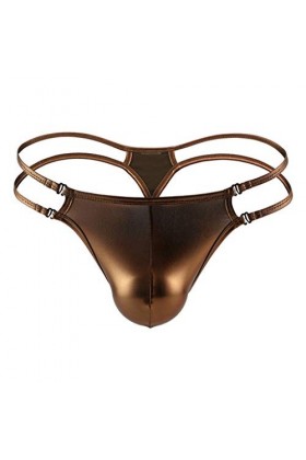 Lingerie Femme Sexy Ensemble Homme Sexy Hot y29k sous-vêtements dorés en Cuir Verni à la Mode pour Hommes Slips triangulaires