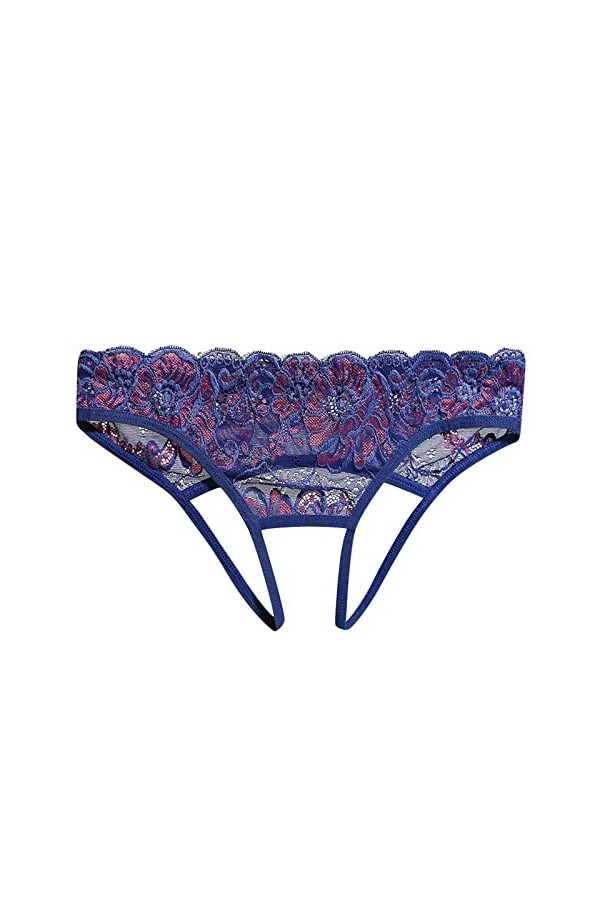 KEIZHUONIQIU Tanga-Strings et Tangas pour Femme Sexy Slip Respirants en Dentelle pour Femmculottes Taille Basse Couleur Uni L