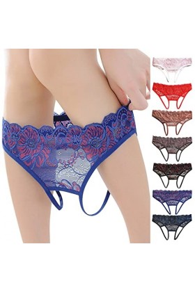 KEIZHUONIQIU Tanga-Strings et Tangas pour Femme Sexy Slip Respirants en Dentelle pour Femmculottes Taille Basse Couleur Uni L