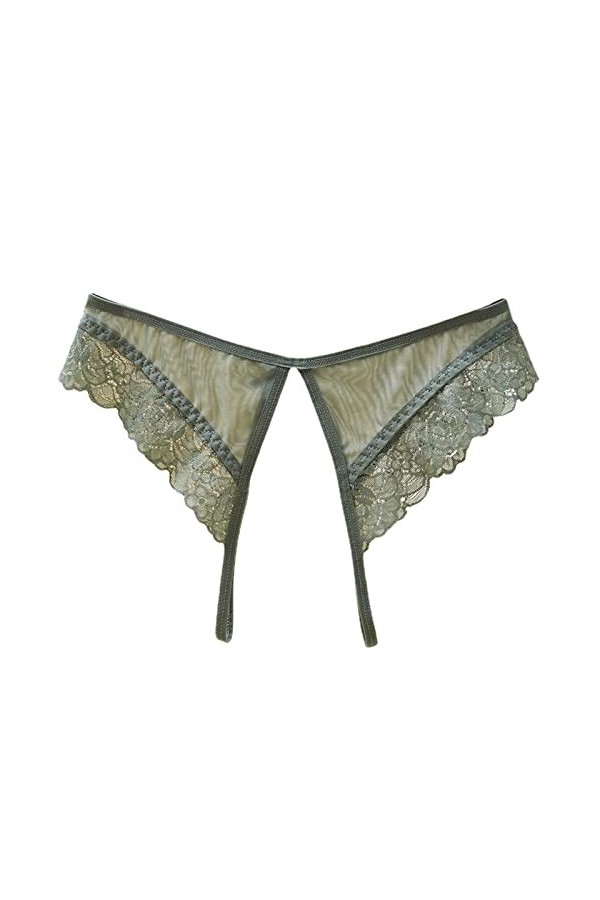 KEIZHUONIQIU String Pantalons pour Tanga Femme Hot Slips Coquine Crochet Dentelle Culottes Creux Out Couleur Uni Lingerie de 