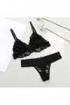 Zannycn Lingerie sexy pour femme, Noir , M
