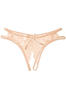 KEIZHUONIQIU Tanga-Strings et T-Back Tangas pour Femme en Sexy Slip Respirant Lace Patchwork Culottes Creux Out Léopard Linge