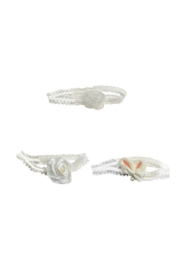 Oyrcvweuy Porte-jarretelles de mariage Jarretière de mariée Jarretière en dentelle Jarretière en dentelle Manchettes de cuiss