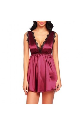 Lingerie Femme Sexy Ensemble Homme Sexy Hot y26k V Sexy Sleepwear sous-vêtements Nightdress Neck Size Lingerie Plus Dentelle 