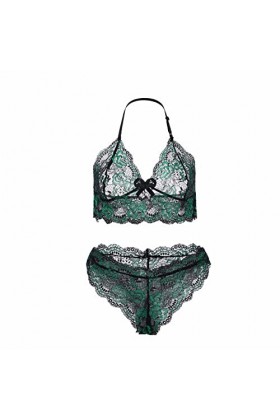 Lingerie Sexy Ensemble Femme Dentelle Ensemble Soutien Gorge et String Erotique Vêtements De Nuit Sexy sous-Vetements 2 Pièce