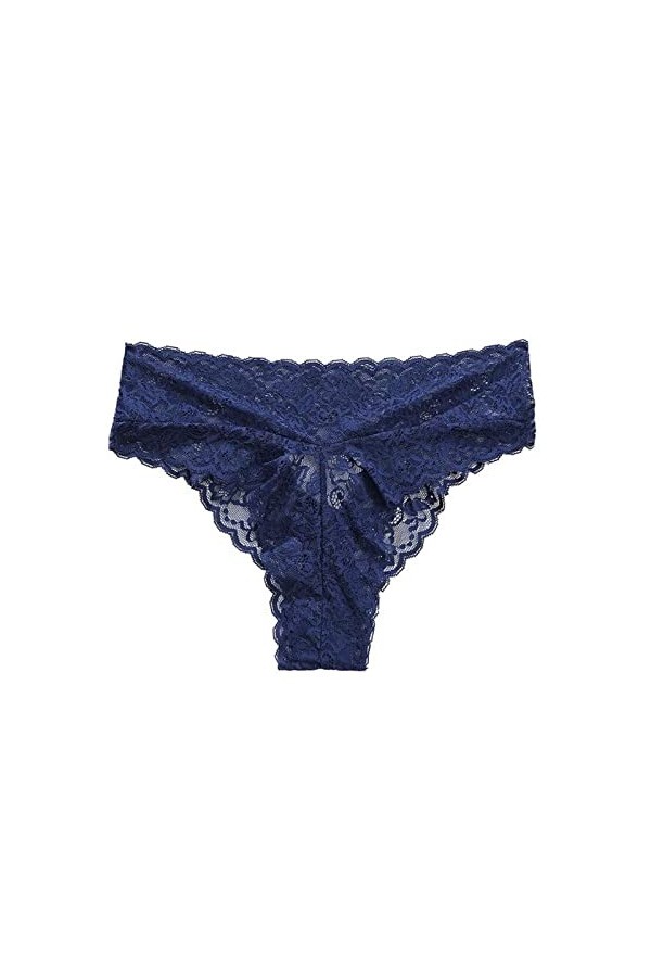 Culottes pour Femme Couleur Unie Slips Taille Haute Pantalons Triangle en Pur Coton et Soie Shorts Stretch Tangas Classique T