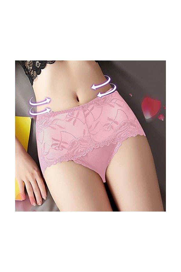 Culotte sans Couture Femme Invisible Culotte Dentelle Sexy Tangas Transparente Culotte Grande Taille Strings Et Tangas sous-V