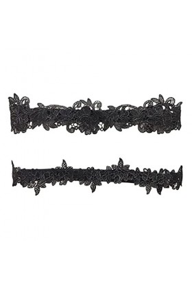 WUURAA Femmes Broderie Cuisse Anneaux Set Mariage Bal Mariage Décoratif Stre Dies Machine