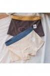 Boxer pour homme en coton doux et confortable, beige, XXXXL