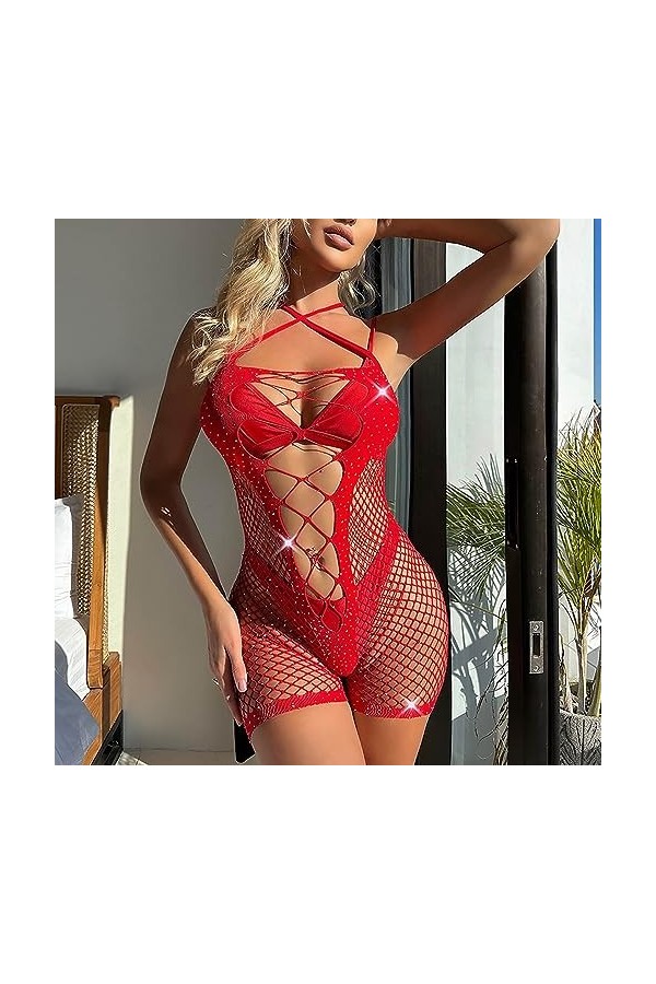 Lingerie Femme Sexy Ensemble Homme Sexy Hot y29k Femmes Sexy Creux Hot Drill Séduisant Tube Top Net sous-Vêtements Sexy Gilet