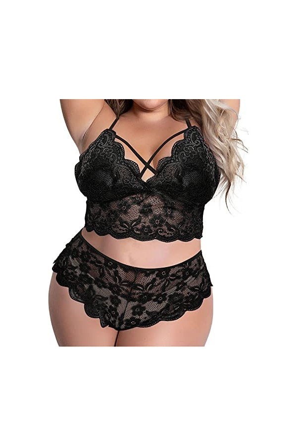 Lingerie Femme Sexy Ensemble Homme Sexy Hot y2*k Jarretière Pyjama sous-Vêtements Lingerie Anneau Mode Dentelle Vêtements de 