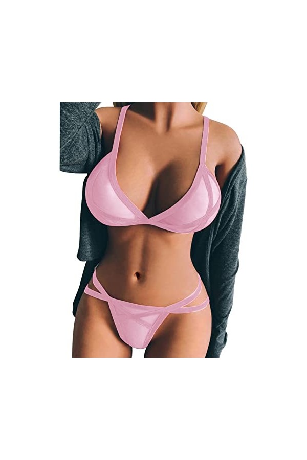 Femme Soutien Gorge de Sport Run Max Ensemble de Lingerie à armatures pour femmes 2 pièces sous-vêtements deux pièces Lingeri