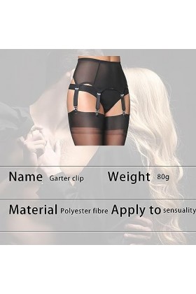 CLDURHGE Porte-jarretelles femme dentelle hipster bretelles lingerie 6 clips réglables bretelles lingerie ensemble ceinture p