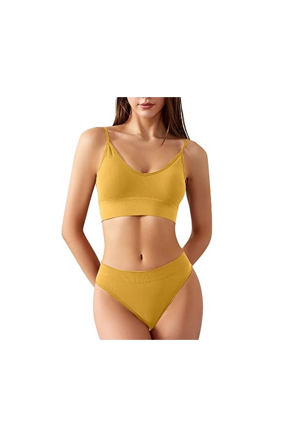 Ensemble Soutien Gorge et String Femme Sexy Vêtements De Nuit Dentelle Lingerie Sexy Ensemble 2 Pièce sous-Vetements Erotique