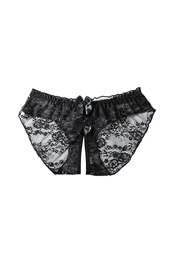 Lingerie Femme Dentelle Culottes Ouvertes Sexy Culottes À Nœud Taille Basse Culotte Gainante Femme Culottes Ouvertes Culotte 