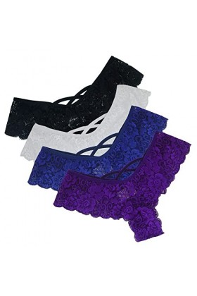 PANPANY Culottes pour Femme sous Vetements Confortables Soutien-Gorge Panties sans Couture Sexy Femme Slips Multicolore Culot