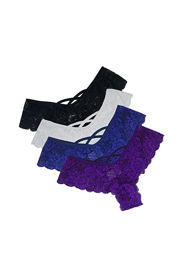 PANPANY Culottes pour Femme sous Vetements Confortables Soutien-Gorge Panties sans Couture Sexy Femme Slips Multicolore Culot