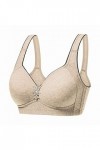 Every Bralettes Push-Daily Plus Szie Soutien-gorge Undergarment Up Day Respirant Femme Sexy Une Pièce Lingerie, beige, 42